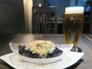 茄子の揚げ浸し（香味野菜）　850円