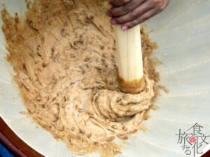 納豆汁にはひきわり納豆を入れる