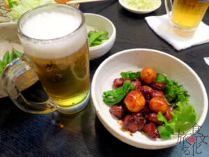 夜はビールと共に
