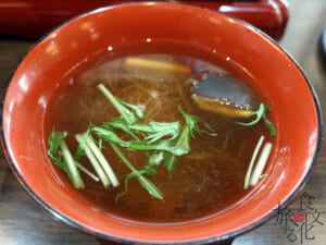 トリを飾る雑煮