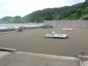 能登半島にある揚浜式の塩田