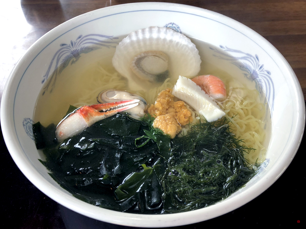 「道の駅のだ」のぱあぷるラーメン