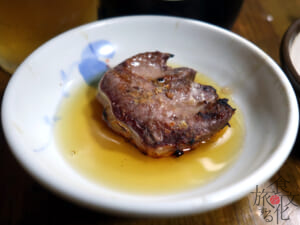 タン塩をごま油で