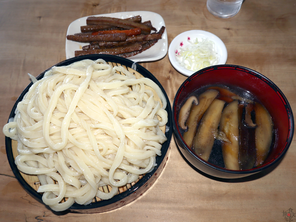 「元祖田舎っぺ」のなす汁うどん