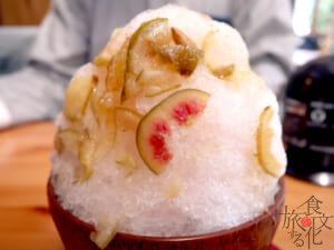 日本いちじくのかき氷