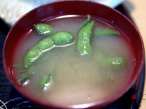 だだちゃ豆のみそ汁