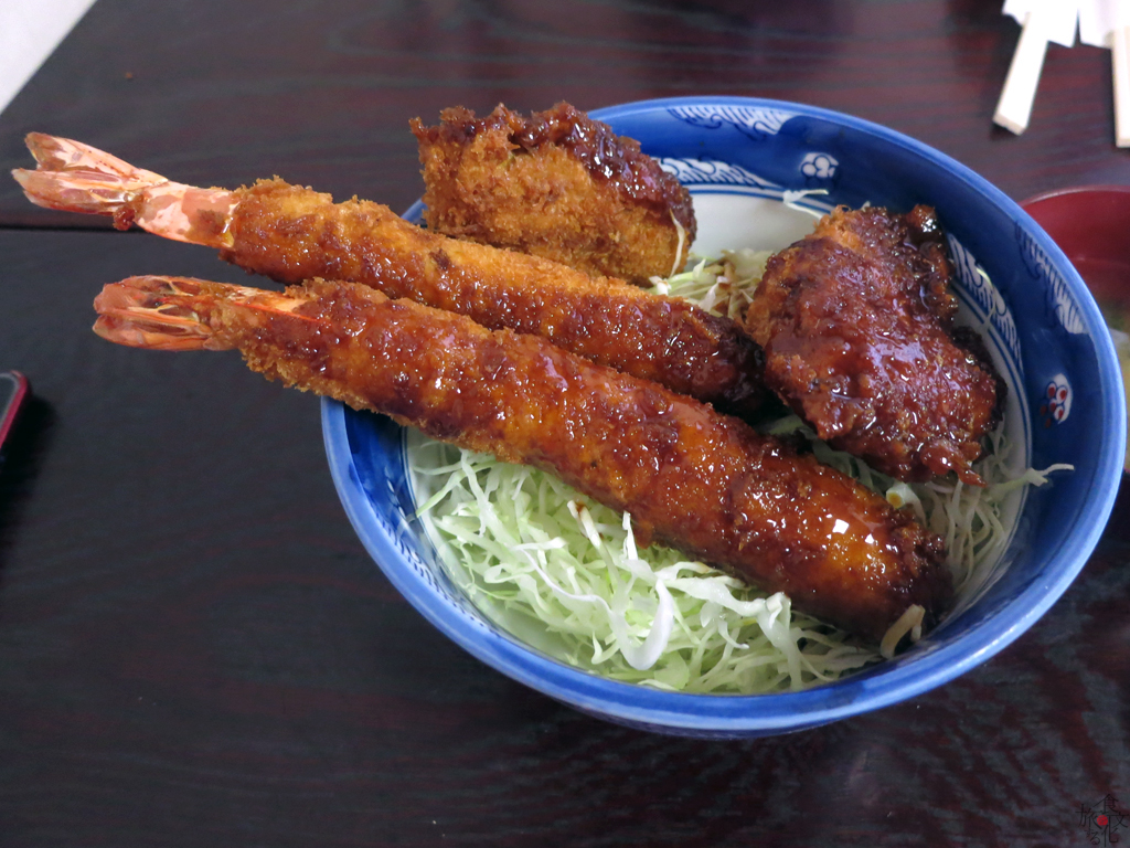 「むらい」の海老・ひれかつ丼