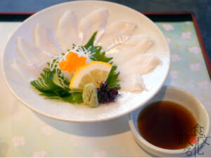 アナゴの薄造り