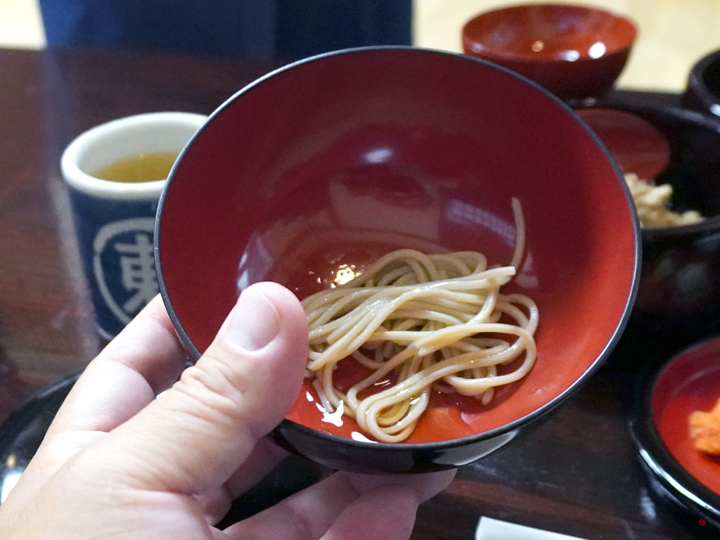 15杯でかけそば1杯分