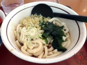 セットのたぬきうどん