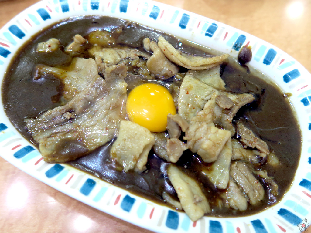 看板メニューのスタミナカレー