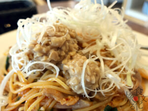 茨城のチェーンらしく納豆を使ったメニューも