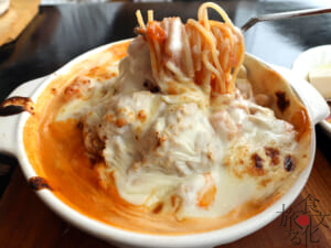 魚介味のオーブン焼きが人気
