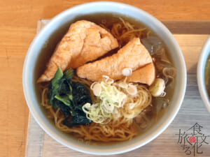 「道の駅R290とちお」のあぶらげ冷やしラーメン